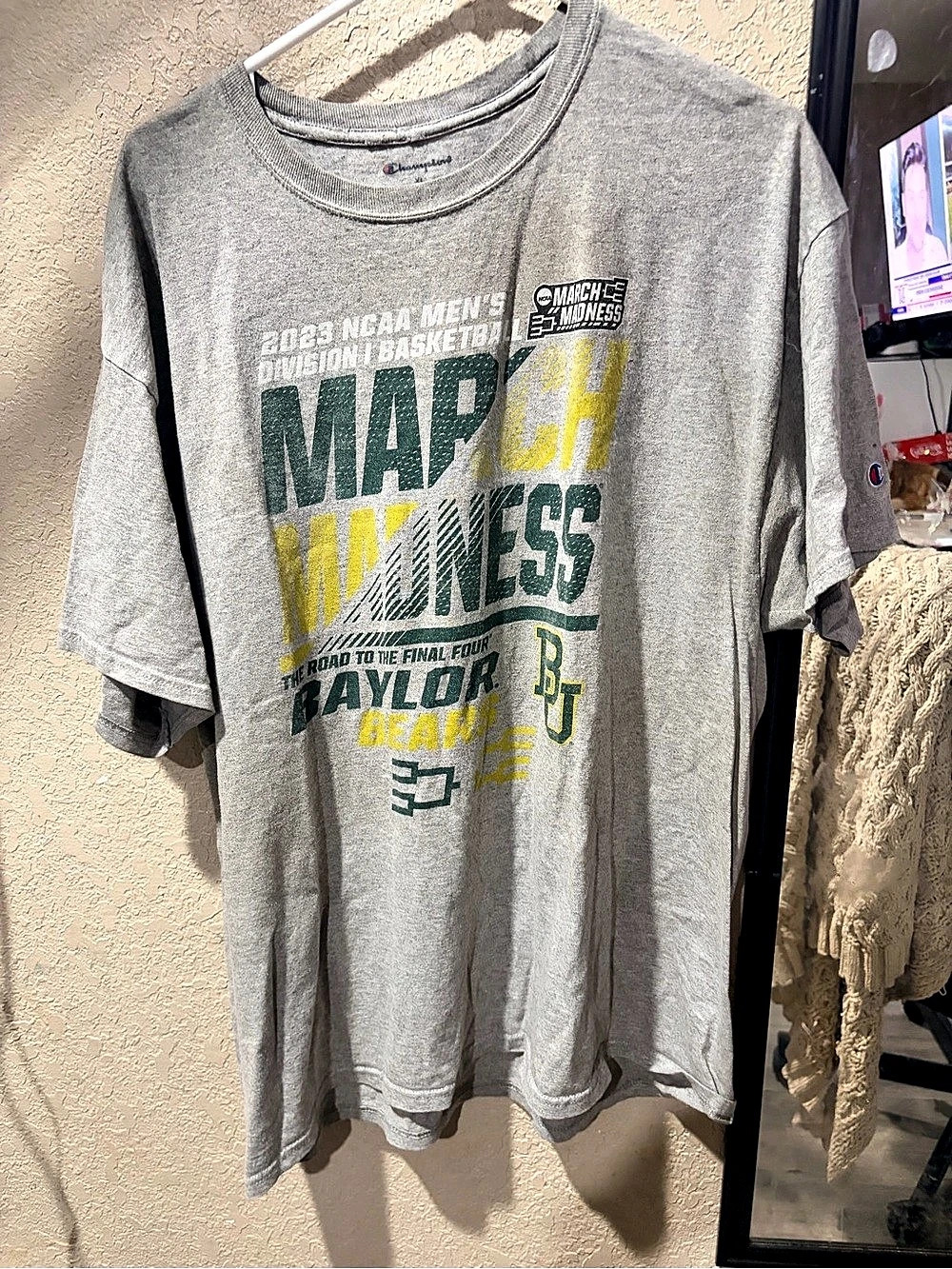 Champion 2023 NCAA Men's Division I Basketball March Madness Baylor Bears